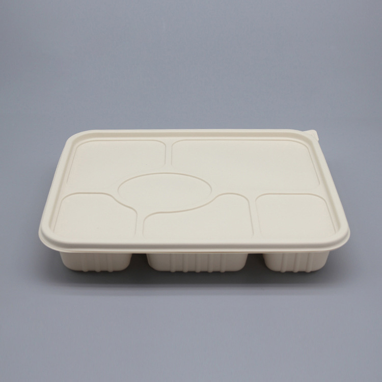 Food container 6 grid 1200 ml from Disposables Inc. The best import service in China. Import your disposable items from us.